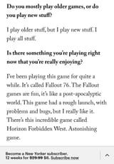 John Carpenter says he plays Fallout 76