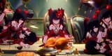 honkai-star-rail-sparkles-on-a-table-with-lots-of-food[1]