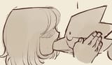 beak-in-mouth