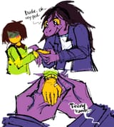 susie holding kris&#039;s tiny hands