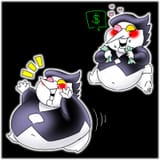 fat spamton full of money