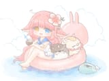 kaling at the beach