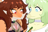 snoot game Rosa and Stella visit snoot