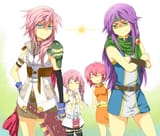 rose haired heroine sister duo