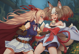 2girls, fist, punch, punching, branch (blackrabbits), personal ami, fkey, asu s-2245750386