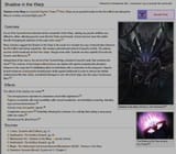 Shadow in the warp