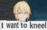 I want to kneel