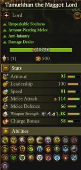 Tamurkhan stats