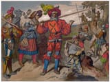 Ludwig_Burger_-_Landsknechts_from_the_16th_century_19th_century_-_(MeisterDrucke-1139757)