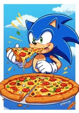 craiyon_001947_Cartoon_sonic_eating_pizza