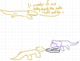 Susie drunk Alphys milk