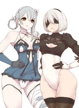 __2b_and_kaine_nier_automata_and_1_more_drawn_by_tyranu__fc7d9efe5fc94770517869a5c6dd76ee