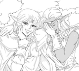Laughing elves Deedlit Pirotess Lodoss bubbles