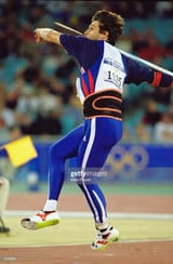 Jan Zelezny as real life Blueman in the Sydney Olympics