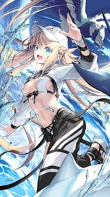 fate_saber_caster_swim_waterout_smile_KousakiRui