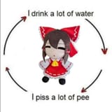i drink a lot of water i piss a lot of pee