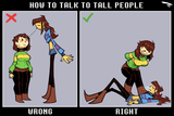 frisk and chara height