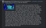 SANS PISSED ON MY MOM!