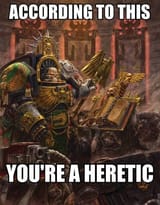 according to this youre a heretic
