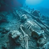 underwater-skeleton-remains-stockcake
