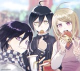 __oma_kokichi_saihara_shuichi_and_akamatsu_kaede_danganronpa_and_2_more_drawn_by_hajime_gitoriokawaii__8ecfe3760cbf46fadc40cbd20754d631