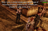 Morrigan bullies drunk dwarf
