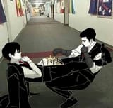 The First Sinner and the Fifth Sinner play a completely normal game of Chess