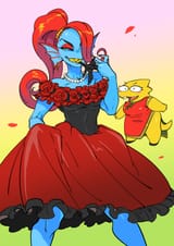 Undertale - Undyne Flamenco Dress