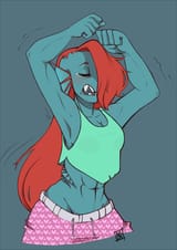 Undertale - Undyne Yawn