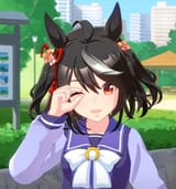 kita san looking at something small
