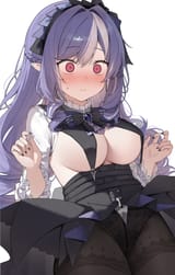 yande.re 1224913 koba_(kobako42) no_bra pantsu pantyhose pointy_ears skirt_lift vivian_banshee zenless_zone_zero