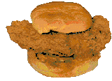 3d rotating sandwich with a funny surprise