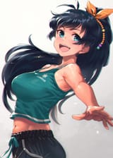 __ganaha_hibiki_idolmaster_and_1_more_drawn_by_mikel_4hands__ff4f165ae37b5846a8c38d27a1625434
