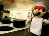 Mario cooking