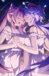 __ganyu_and_keqing_genshin_impact_drawn_by_takemura_kou__sample-470fdedf764528c64415cee803f16183