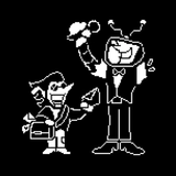 Scheming trash men