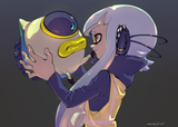 __agent_3_and_octoball_splatoon_drawn_by_cokeshi__e0e0c341215ed3c9e0e98e2f0333a9f3
