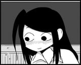 nervous anime girl