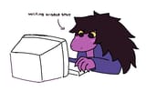 Susie writing Kriselle smut