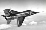 F-107 in flight