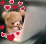 very cute high speeds heart laptop bear
