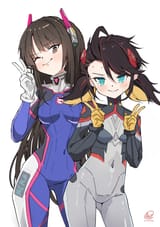 __d_va_and_peni_parker_marvel_and_3_more_drawn_by_nakatokung__99255a42c958828a624cbaa56eebd9ee