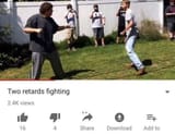 two retards fighting