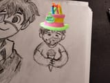 snnuy bday ice cream