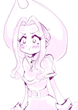 mimi pouting