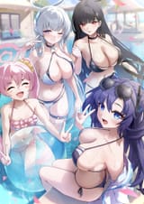 __yuuka_rio_noa_and_koyuki_blue_archive_and_1_more_drawn_by_shiranui_nisioisin_sinob__5c7227ae1db42d1168f7ed5acb22f220