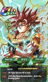 jesus fucking christ gogeta ssj4