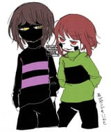 chara and frisk of darkness