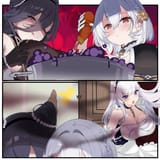 chi an and sirius trying to cook something