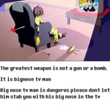 Big nose TV man